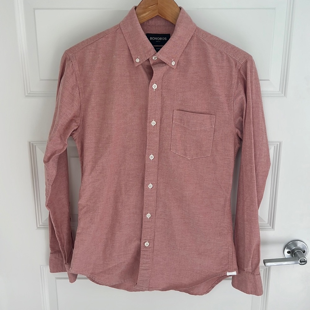 Bonobos Long Sleeve Button Down Shirt with Pocket